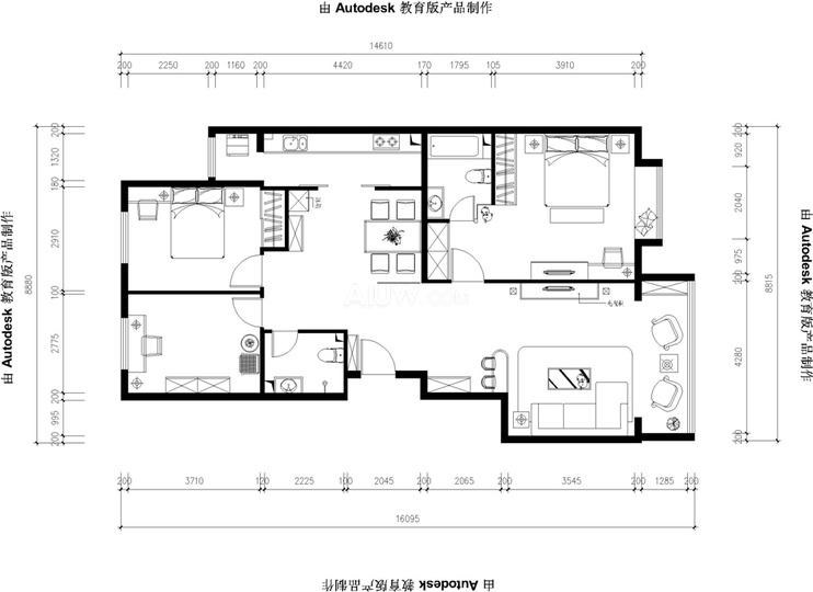 紫荊花園/115平米/美式風(fēng)格